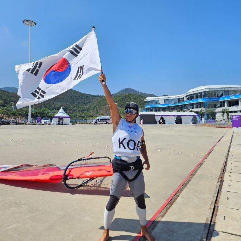 이태훈, 항저우 아시안게임 iQFoil 은메달 획득!!