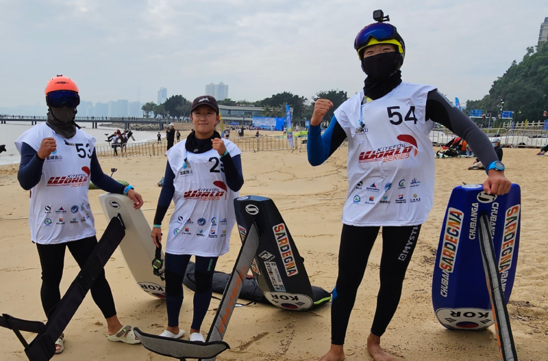 한국 선수, 2023 카이트포일 월드시리즈 주하이 대회 참가 소식